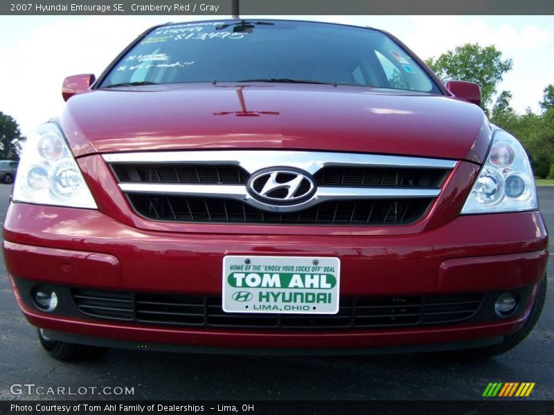 Cranberry Red / Gray 2007 Hyundai Entourage SE