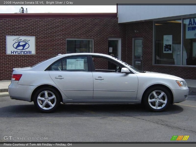 Bright Silver / Gray 2008 Hyundai Sonata SE V6