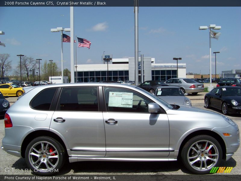 Crystal Silver Metallic / Black 2008 Porsche Cayenne GTS