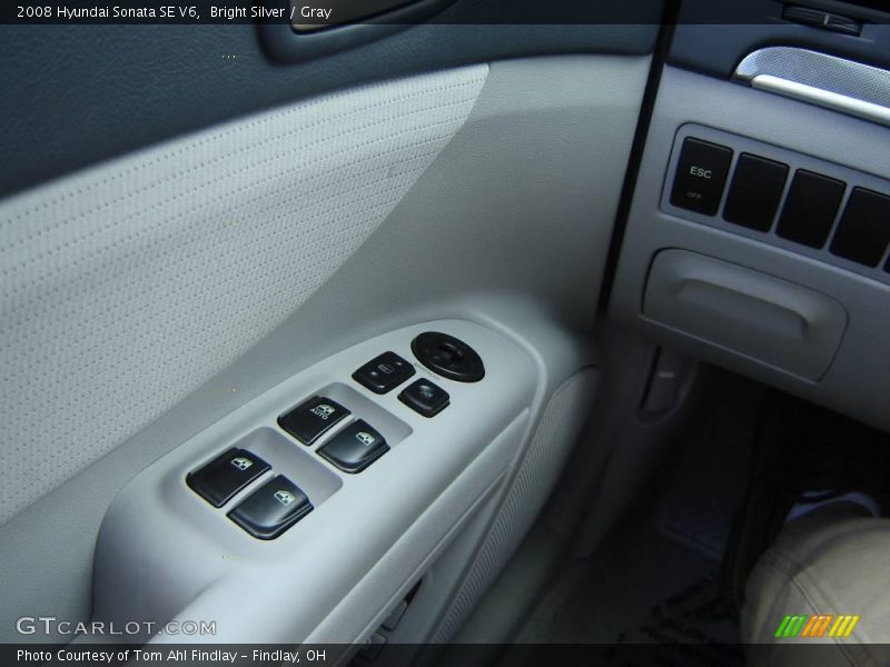 Bright Silver / Gray 2008 Hyundai Sonata SE V6