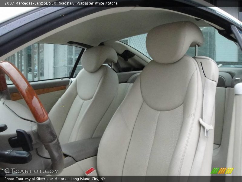 Alabaster White / Stone 2007 Mercedes-Benz SL 550 Roadster