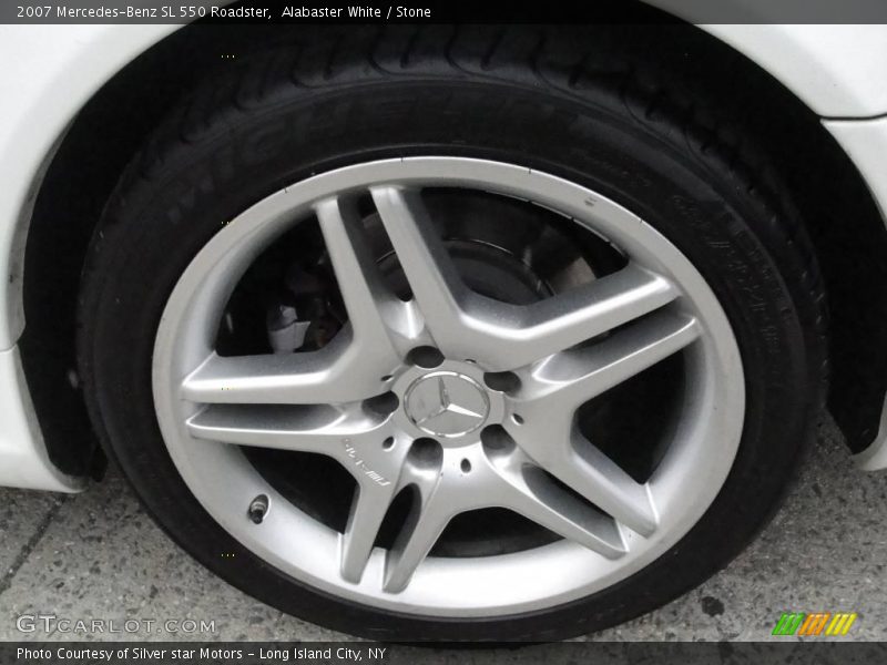 Alabaster White / Stone 2007 Mercedes-Benz SL 550 Roadster