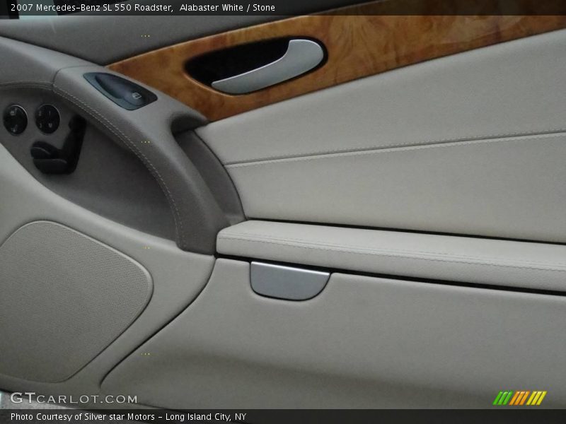 Alabaster White / Stone 2007 Mercedes-Benz SL 550 Roadster