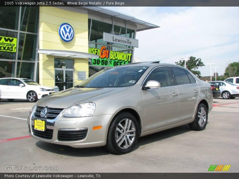 Wheat Beige Metallic / Pure Beige 2005 Volkswagen Jetta 2.5 Sedan