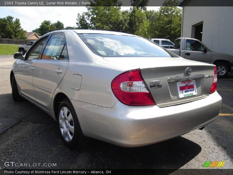 Lunar Mist Metallic / Stone 2003 Toyota Camry LE