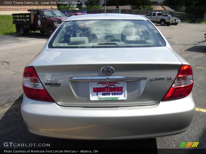 Lunar Mist Metallic / Stone 2003 Toyota Camry LE
