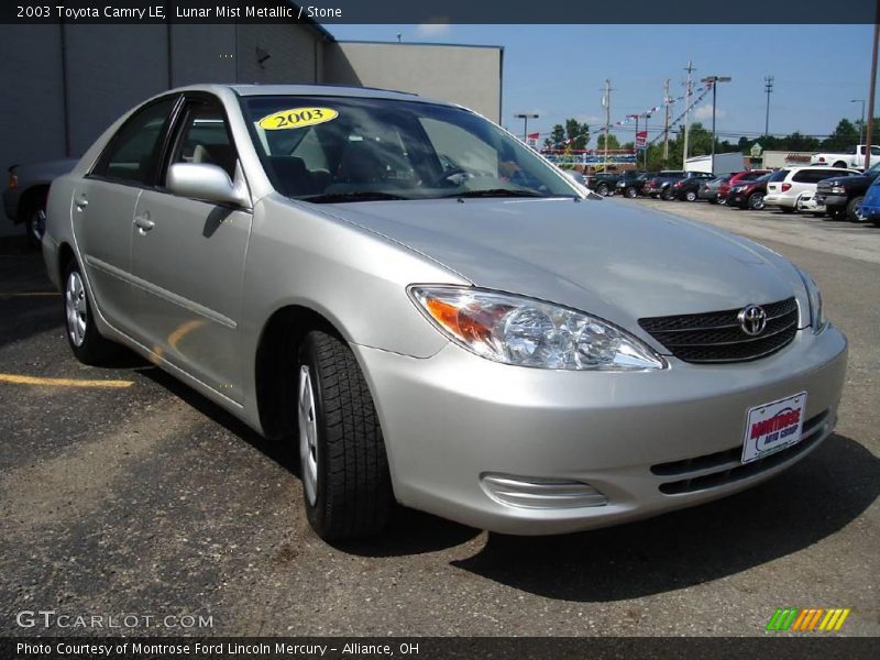 Lunar Mist Metallic / Stone 2003 Toyota Camry LE