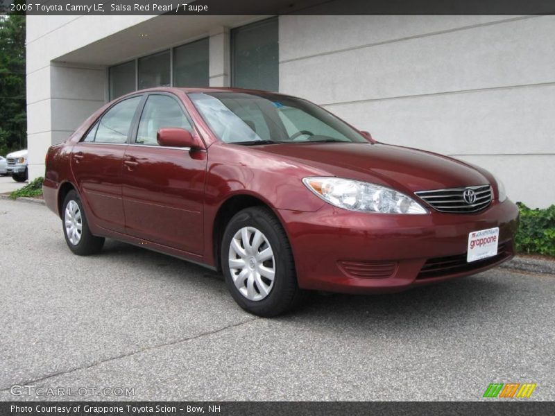Salsa Red Pearl / Taupe 2006 Toyota Camry LE