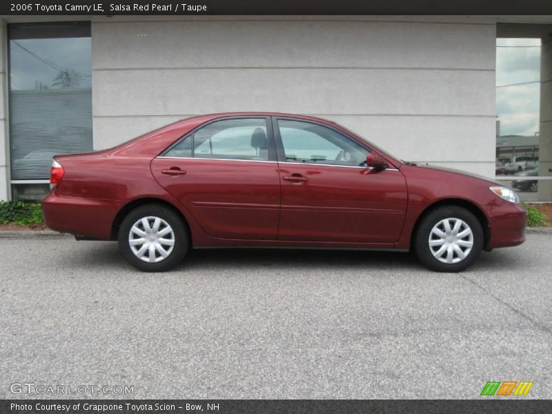 Salsa Red Pearl / Taupe 2006 Toyota Camry LE