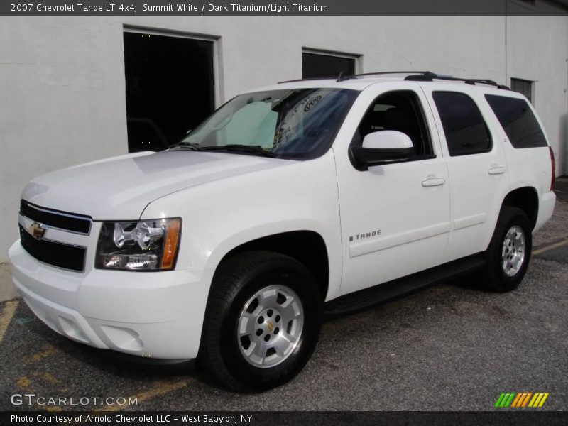 Summit White / Dark Titanium/Light Titanium 2007 Chevrolet Tahoe LT 4x4