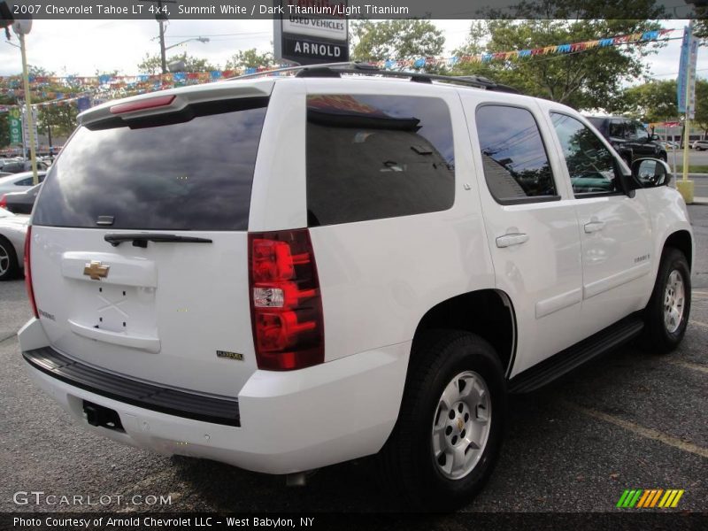 Summit White / Dark Titanium/Light Titanium 2007 Chevrolet Tahoe LT 4x4