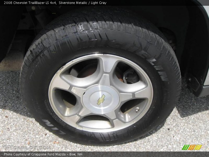 Silverstone Metallic / Light Gray 2008 Chevrolet TrailBlazer LS 4x4