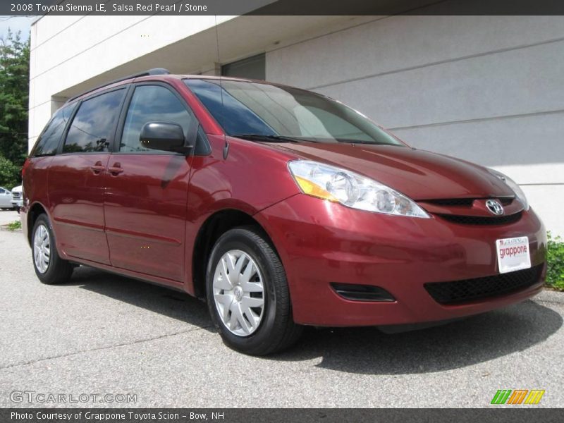 Salsa Red Pearl / Stone 2008 Toyota Sienna LE