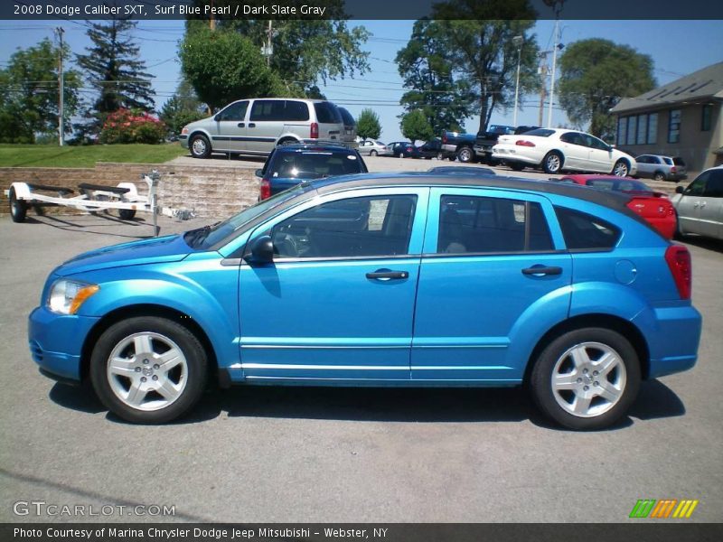 Surf Blue Pearl / Dark Slate Gray 2008 Dodge Caliber SXT