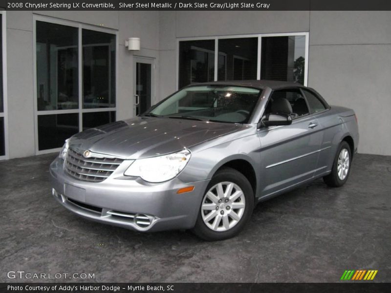 Silver Steel Metallic / Dark Slate Gray/Light Slate Gray 2008 Chrysler Sebring LX Convertible