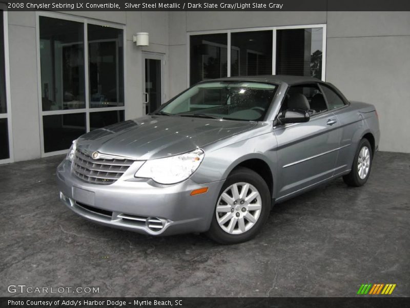 Silver Steel Metallic / Dark Slate Gray/Light Slate Gray 2008 Chrysler Sebring LX Convertible