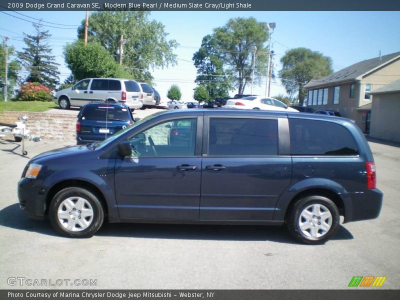 Modern Blue Pearl / Medium Slate Gray/Light Shale 2009 Dodge Grand Caravan SE