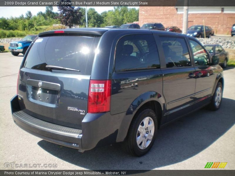 Modern Blue Pearl / Medium Slate Gray/Light Shale 2009 Dodge Grand Caravan SE
