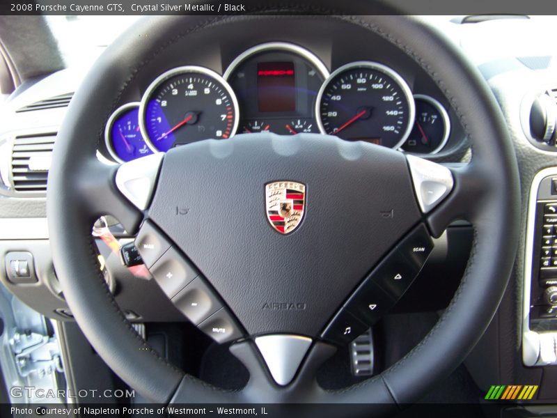 Crystal Silver Metallic / Black 2008 Porsche Cayenne GTS
