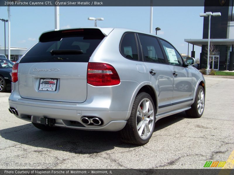 Crystal Silver Metallic / Black 2008 Porsche Cayenne GTS