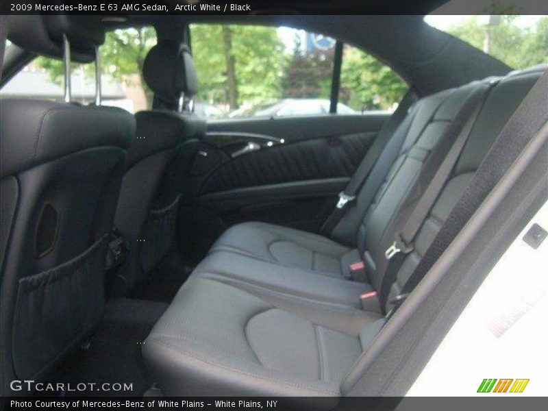 Arctic White / Black 2009 Mercedes-Benz E 63 AMG Sedan