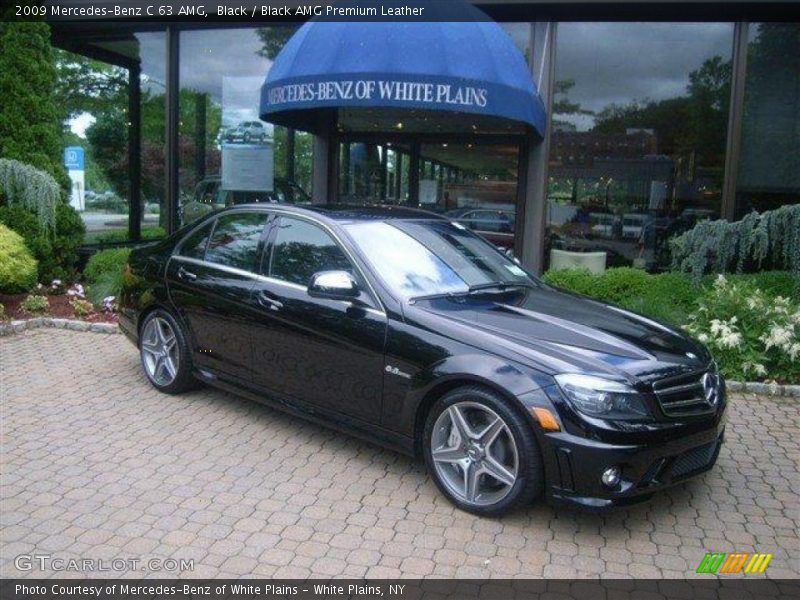 Black / Black AMG Premium Leather 2009 Mercedes-Benz C 63 AMG
