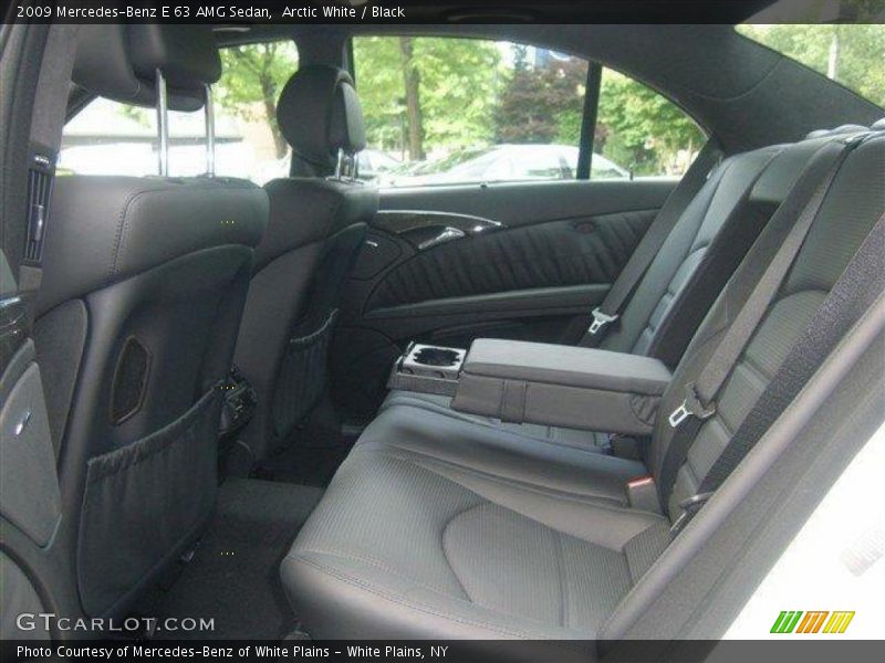 Arctic White / Black 2009 Mercedes-Benz E 63 AMG Sedan