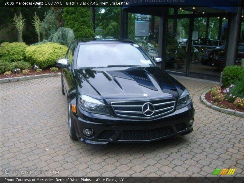 Black / Black AMG Premium Leather 2009 Mercedes-Benz C 63 AMG