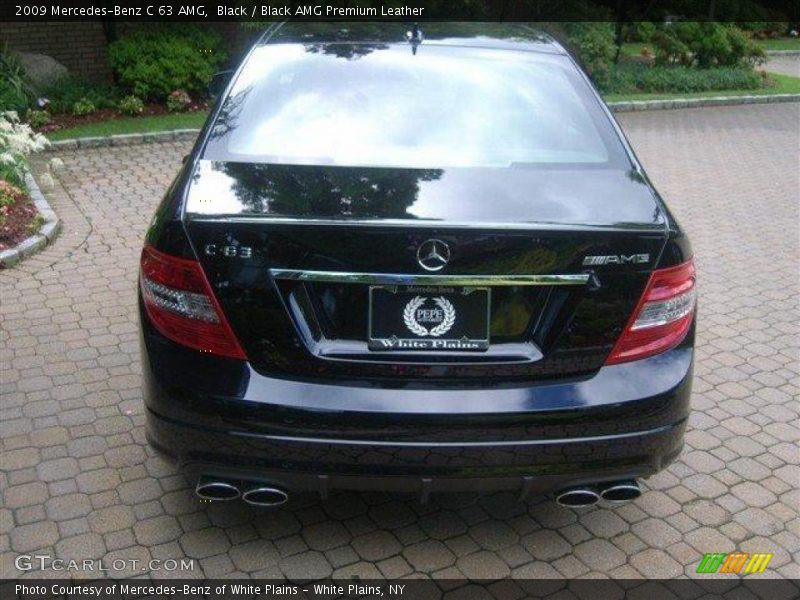 Black / Black AMG Premium Leather 2009 Mercedes-Benz C 63 AMG