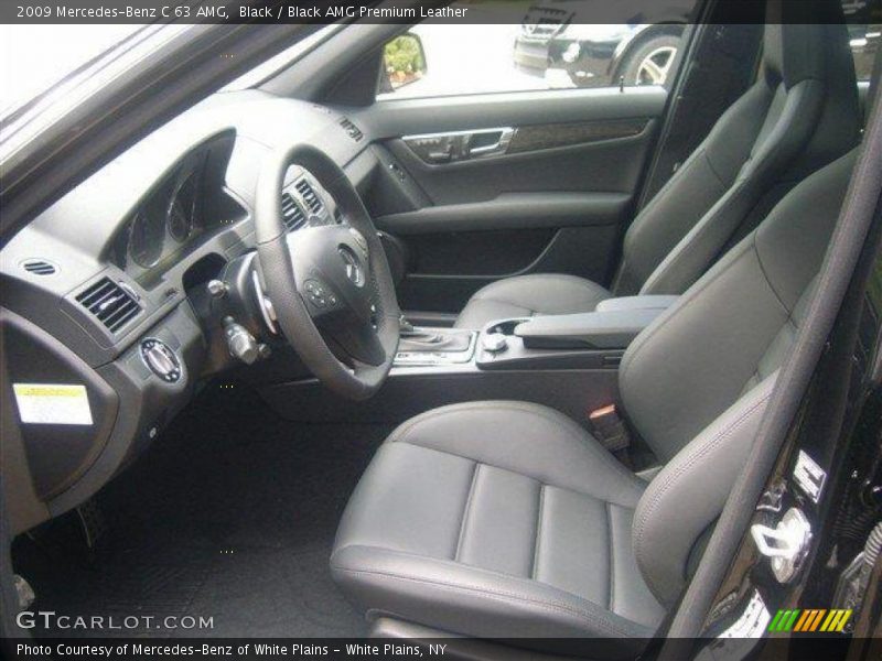 Black / Black AMG Premium Leather 2009 Mercedes-Benz C 63 AMG