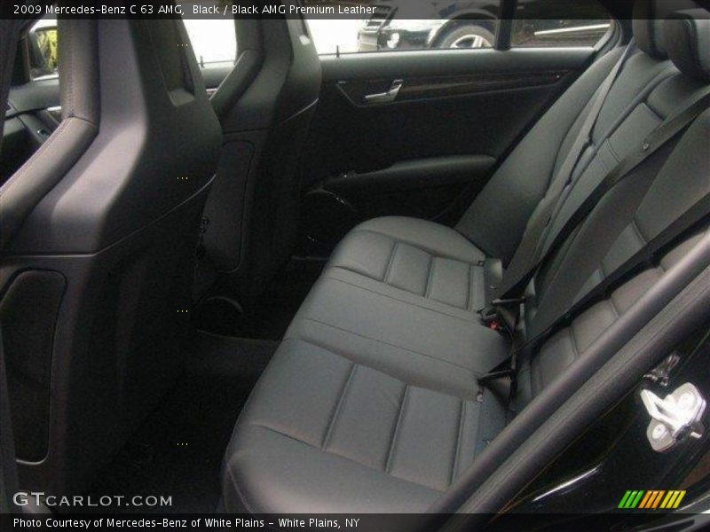 Black / Black AMG Premium Leather 2009 Mercedes-Benz C 63 AMG