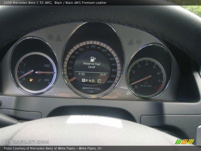 Black / Black AMG Premium Leather 2009 Mercedes-Benz C 63 AMG