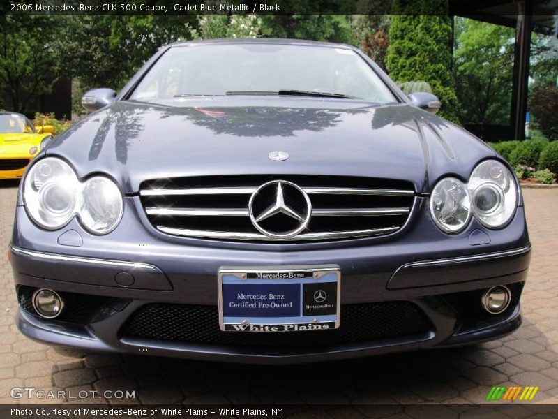 Cadet Blue Metallic / Black 2006 Mercedes-Benz CLK 500 Coupe