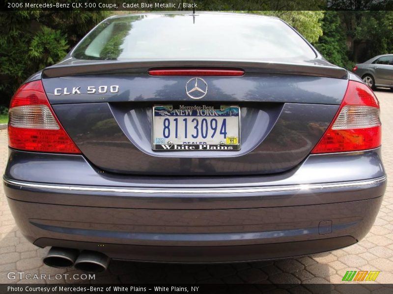Cadet Blue Metallic / Black 2006 Mercedes-Benz CLK 500 Coupe