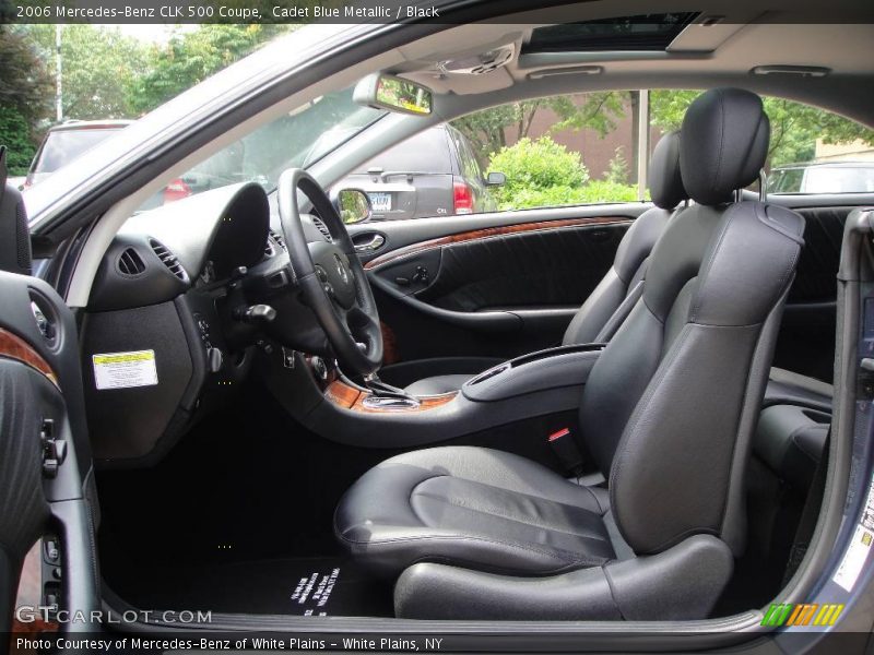 Cadet Blue Metallic / Black 2006 Mercedes-Benz CLK 500 Coupe