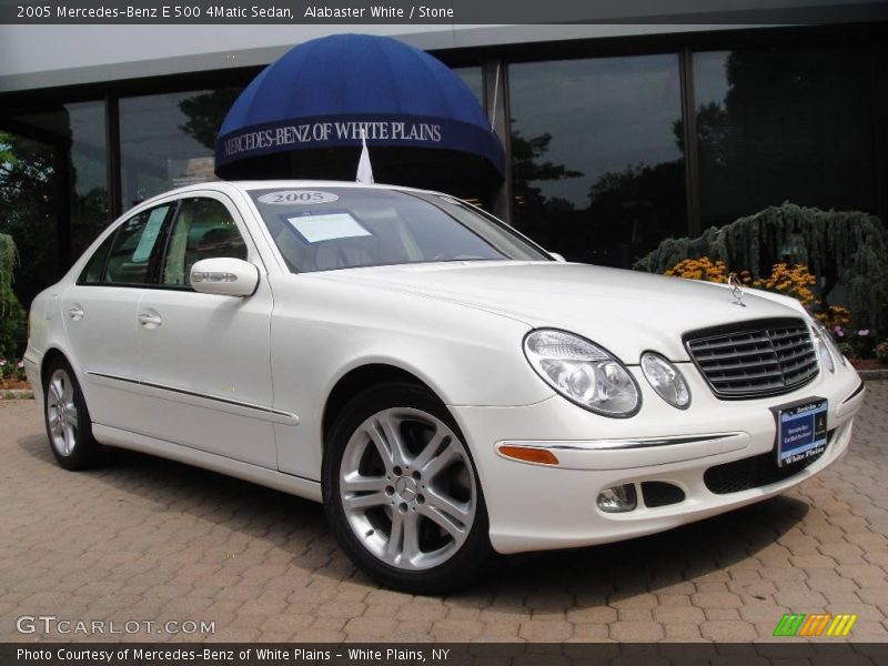 Alabaster White / Stone 2005 Mercedes-Benz E 500 4Matic Sedan