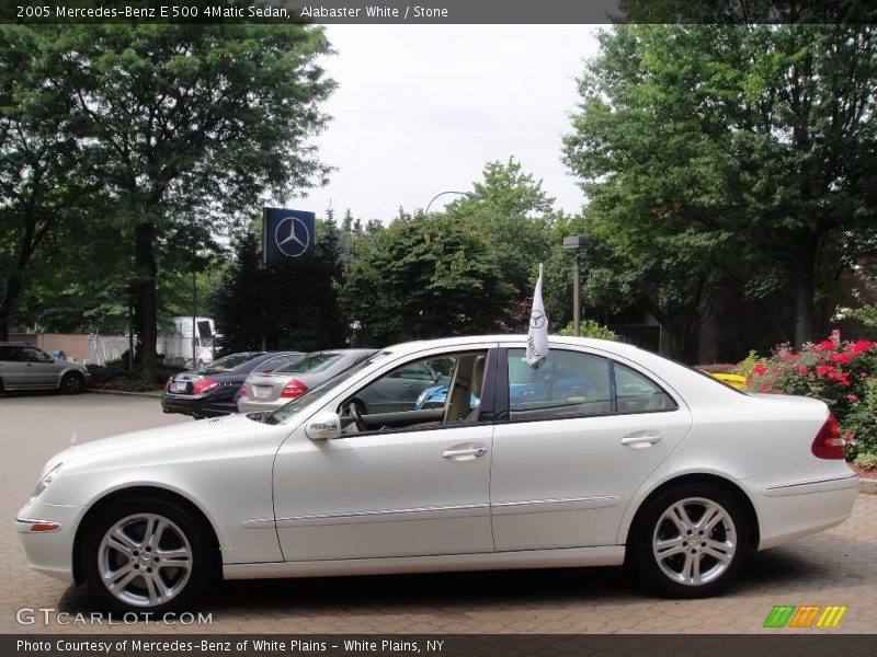 Alabaster White / Stone 2005 Mercedes-Benz E 500 4Matic Sedan