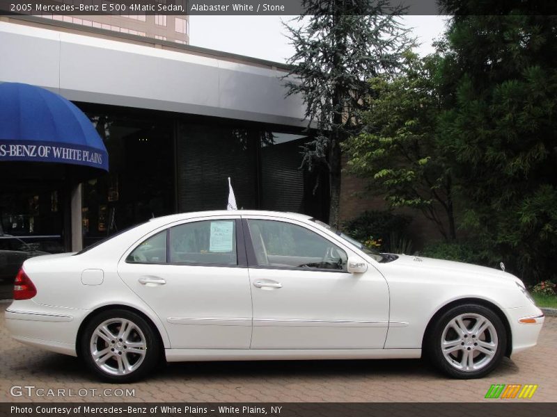Alabaster White / Stone 2005 Mercedes-Benz E 500 4Matic Sedan