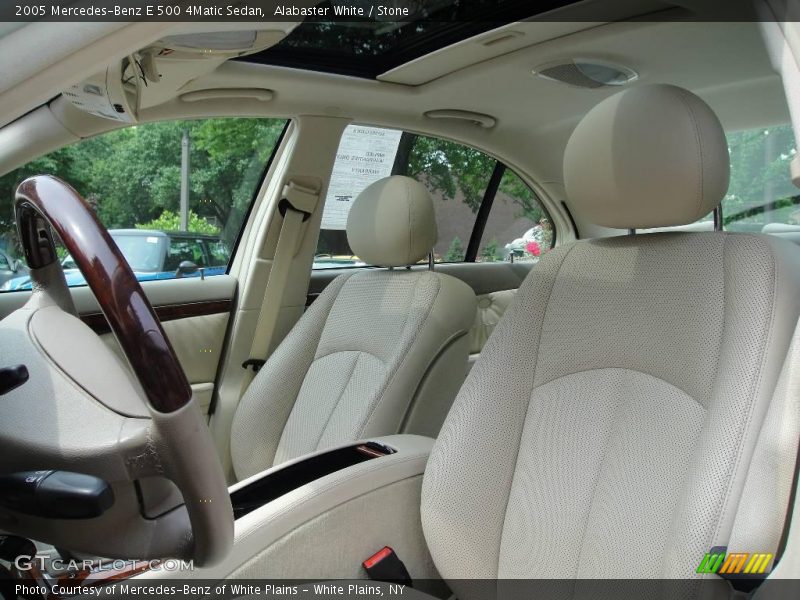 Alabaster White / Stone 2005 Mercedes-Benz E 500 4Matic Sedan