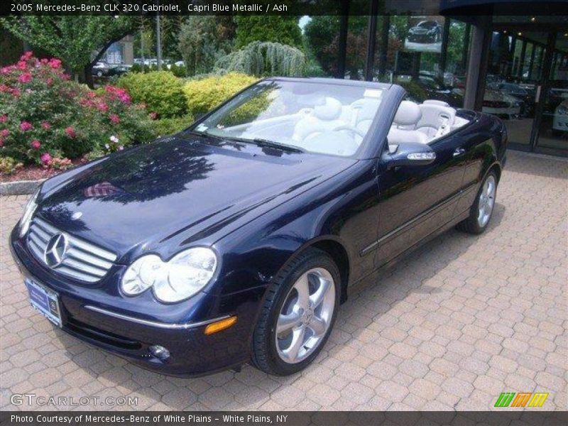 Capri Blue Metallic / Ash 2005 Mercedes-Benz CLK 320 Cabriolet