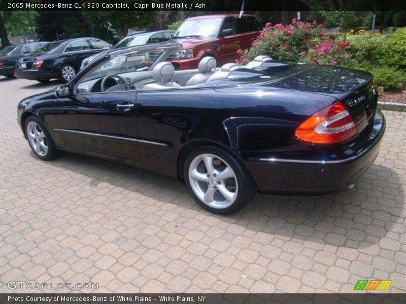 Capri Blue Metallic / Ash 2005 Mercedes-Benz CLK 320 Cabriolet
