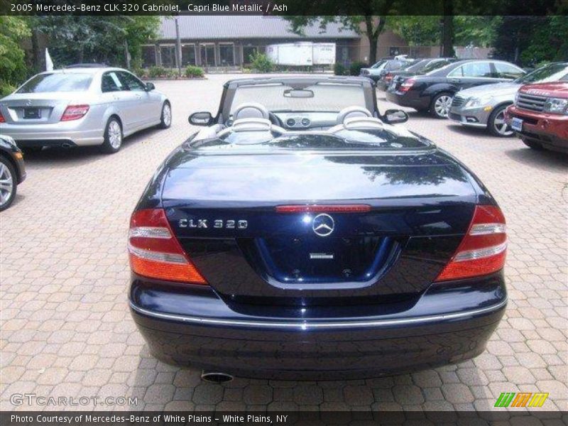 Capri Blue Metallic / Ash 2005 Mercedes-Benz CLK 320 Cabriolet