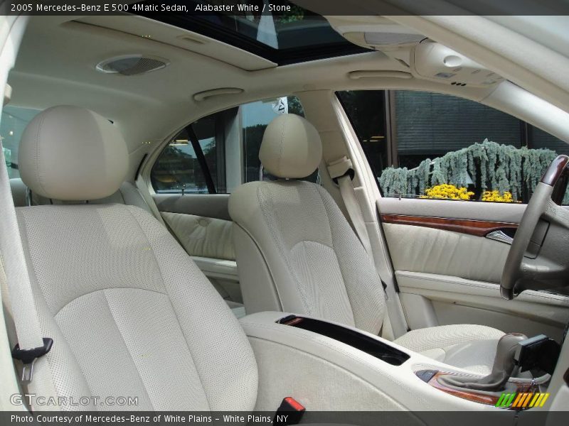 Alabaster White / Stone 2005 Mercedes-Benz E 500 4Matic Sedan