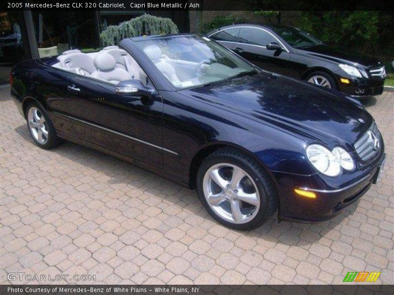 Capri Blue Metallic / Ash 2005 Mercedes-Benz CLK 320 Cabriolet
