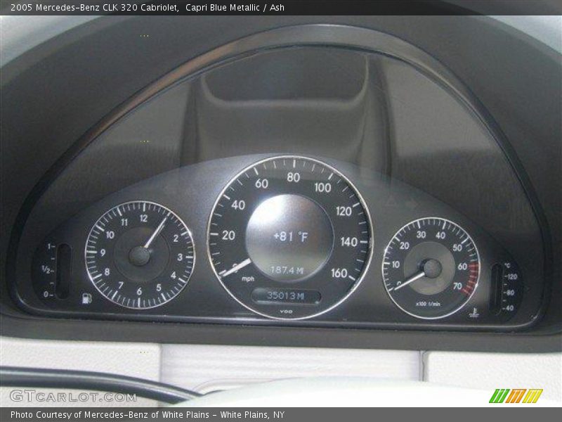 Capri Blue Metallic / Ash 2005 Mercedes-Benz CLK 320 Cabriolet