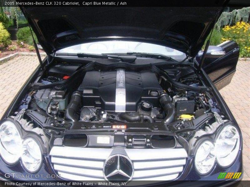 Capri Blue Metallic / Ash 2005 Mercedes-Benz CLK 320 Cabriolet