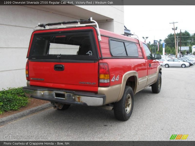 Victory Red / Medium Oak 1999 Chevrolet Silverado 2500 Regular Cab 4x4
