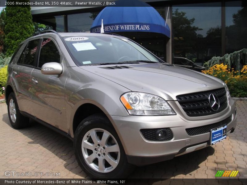Pewter Metallic / Black 2006 Mercedes-Benz ML 350 4Matic