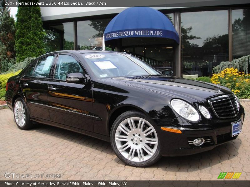 Black / Ash 2007 Mercedes-Benz E 350 4Matic Sedan