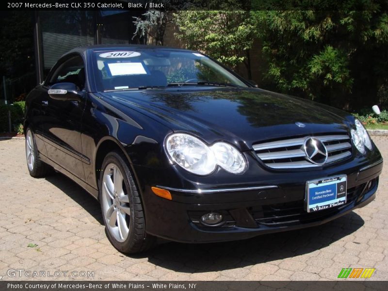 Black / Black 2007 Mercedes-Benz CLK 350 Cabriolet